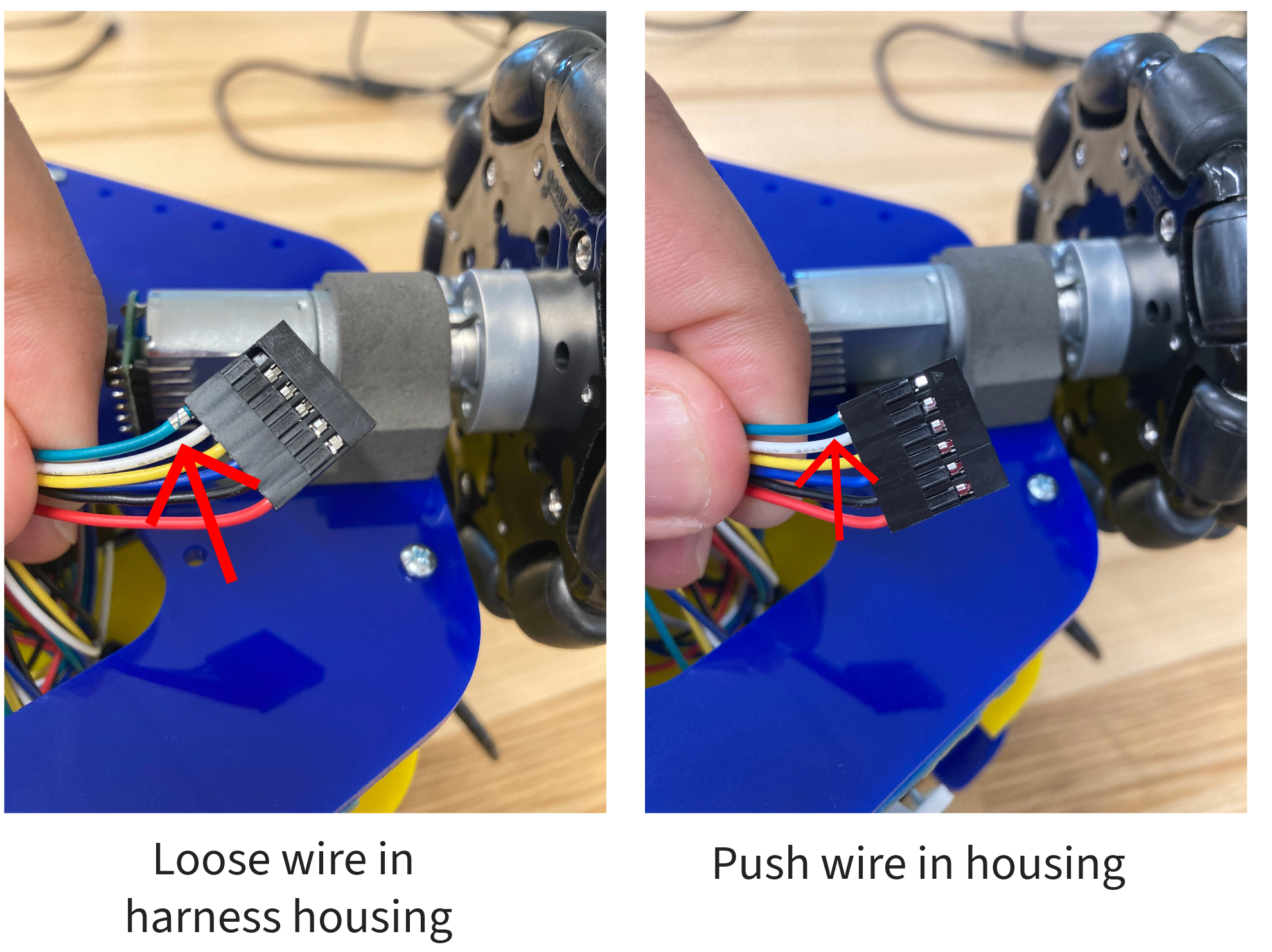 Loose wire harness