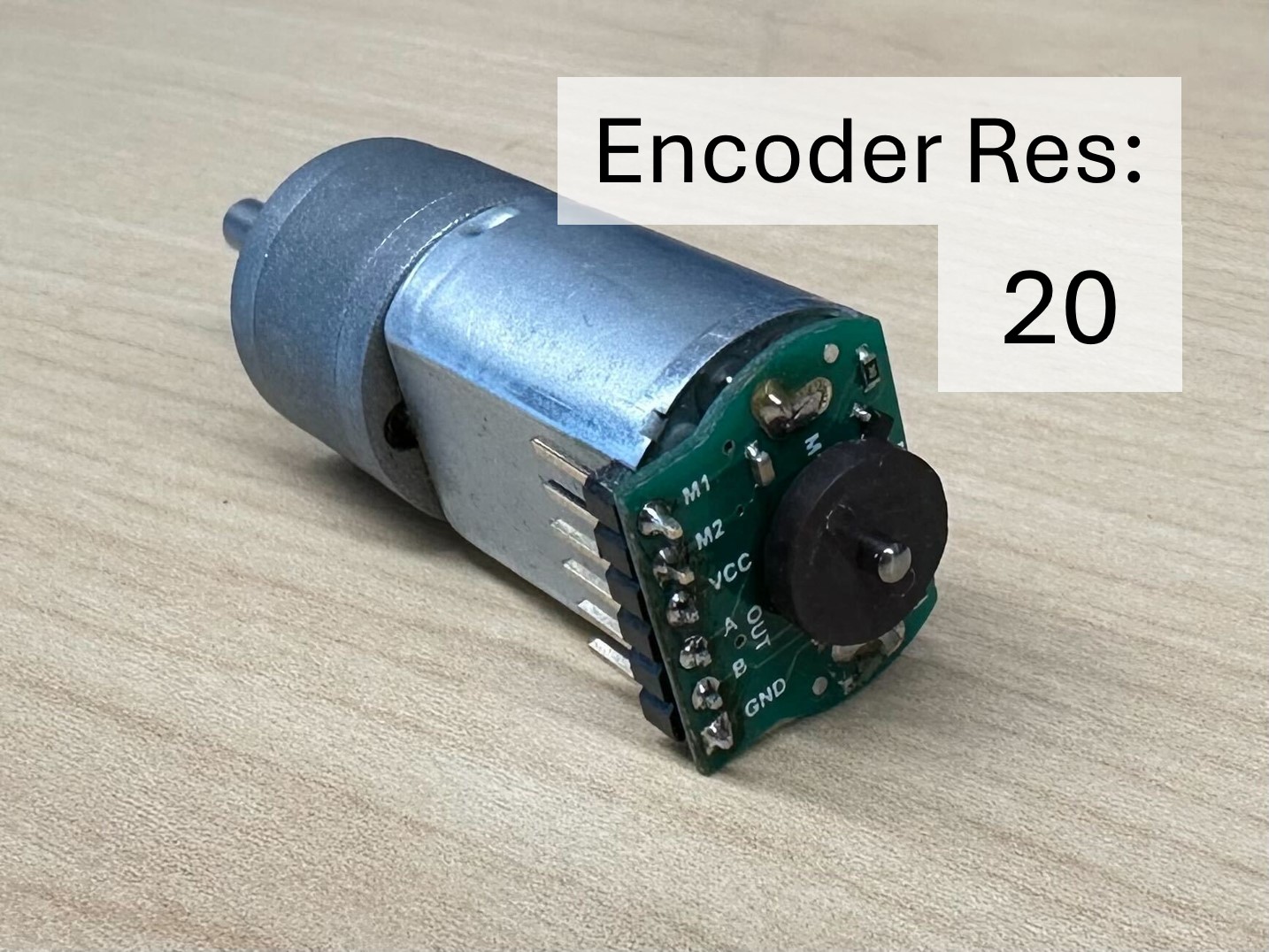 Motors with encoder resolution 20.