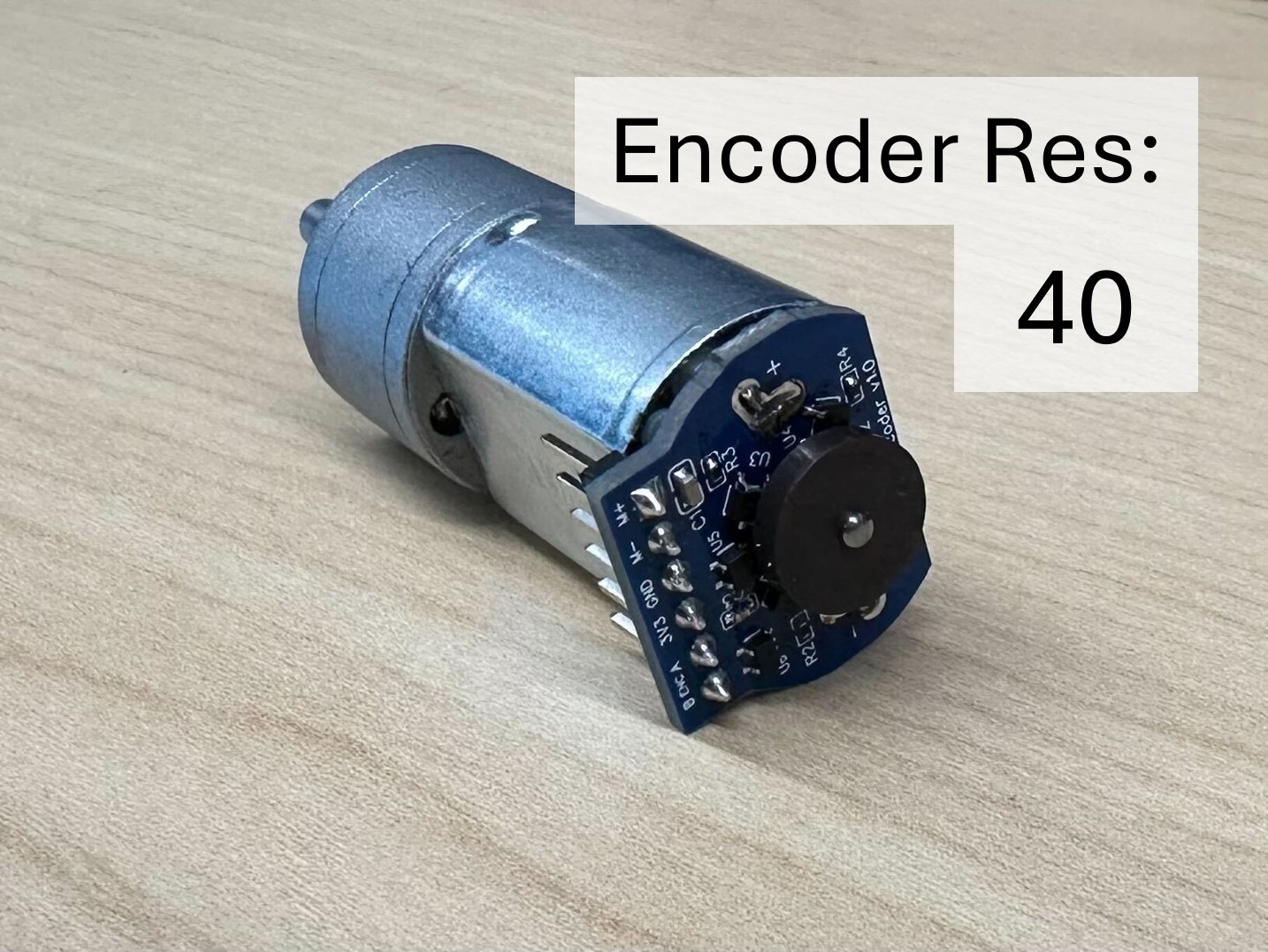 Motors with encoder resolution 40.