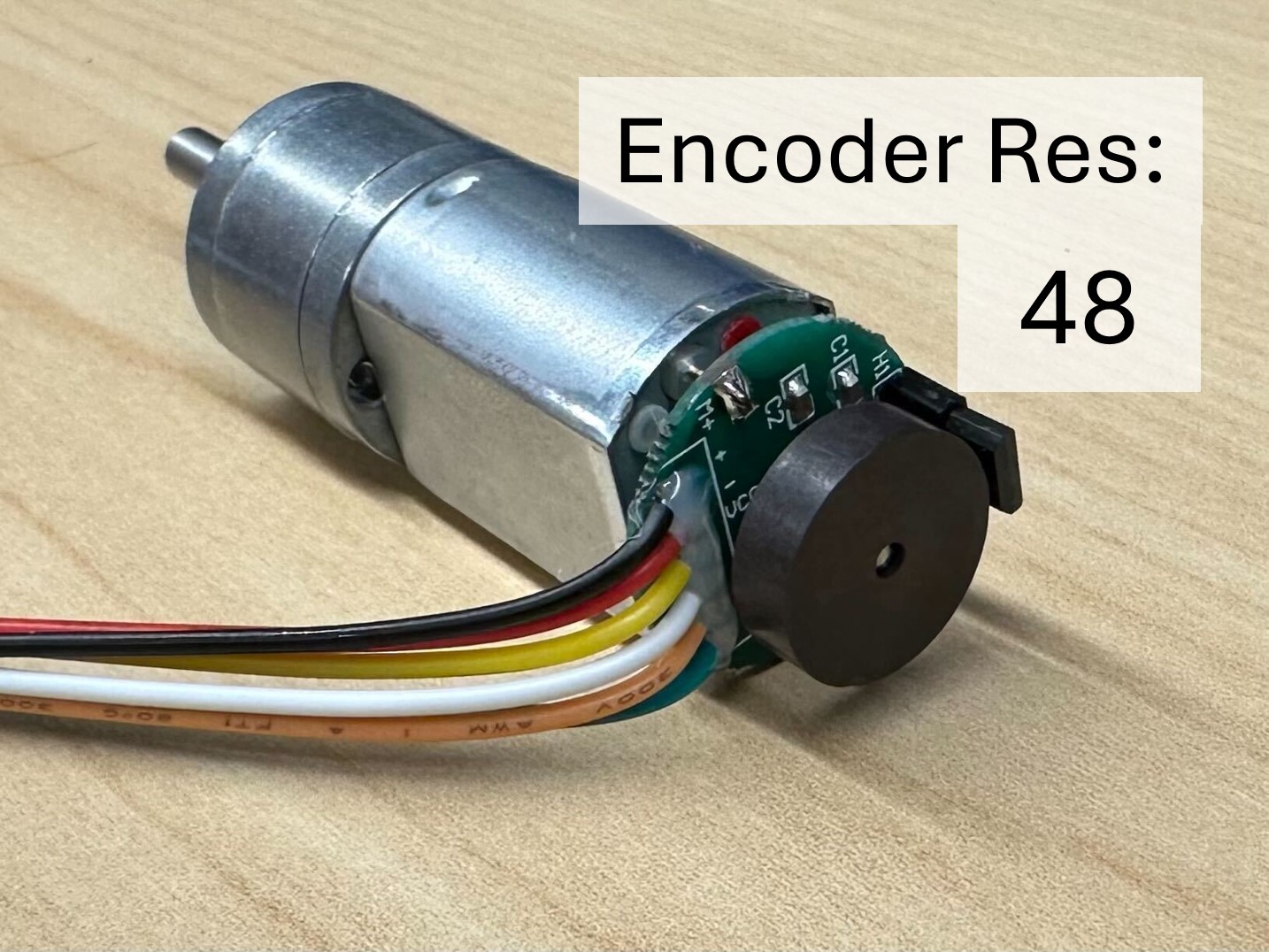 Motors with encoder resolution 48.